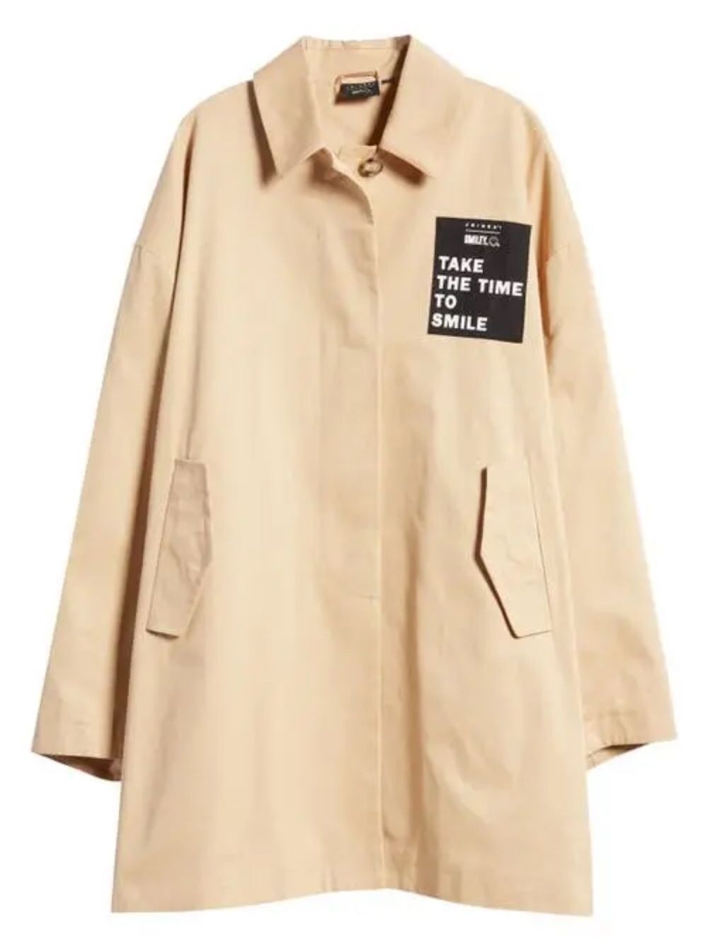 Joshua Sander’s  smiley trench coat